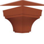 Esquinero exterior color CAOBA
