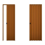 Puerta plegable 1.0 x 2.10 caoba
