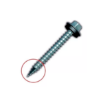 Tornillo auto con goma 3,8cm punta aguja