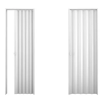 Puerta plegable de 70 con barniz blanca