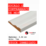Contramarco Mdf pre pintado blanco 2.44 mts