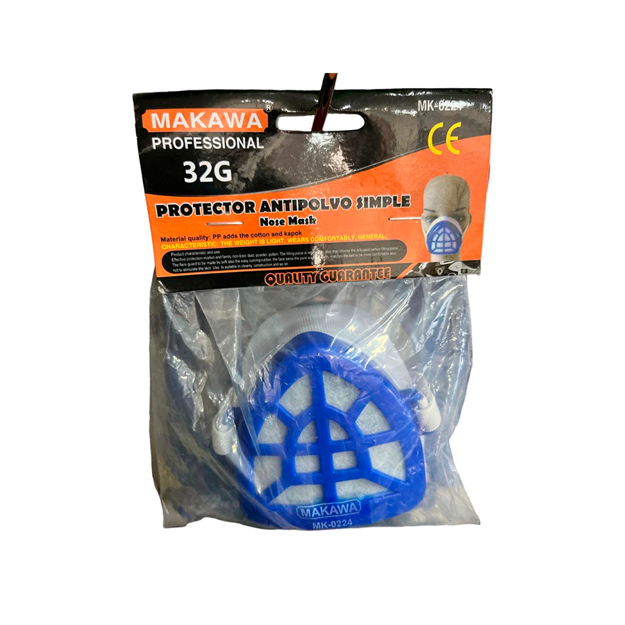 Respirador anti polvo azul Makawa MK-0224 - Imagen 1