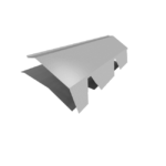 Babeta lisa aluzinc c/ cresta una por chapa BC 120