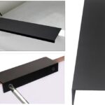 Tirador oculto 12cm NEGRO MATE p/muebles