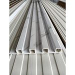 Panel WPC interior blanco y gris