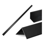 ANGULO DE ALUMINIO  Negro1.2X1.2 cm 2.35mt